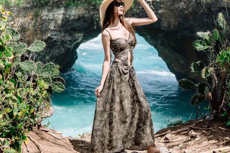 Depuis Bali : Snorkeling 3 Spots avec GoPro &amp; West Penida TourPlongée en apnée avec transfert aller-retour à Bali