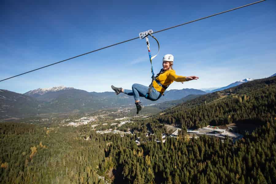 Whistler: Die längste Zipline Nordamerikas. Foto: GetYourGuide