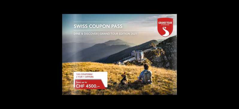 Swiss Coupon Pass: offerte prendi 2 paghi 1 in Svizzera