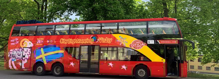 Visby : billet 1 jour pour le bus à arrêts multiples