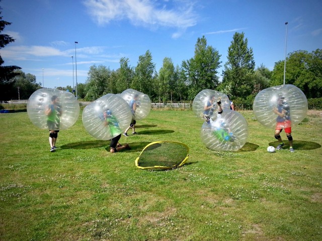 Visit Prague Bubble Football and Archery Combo Experience in Puraha