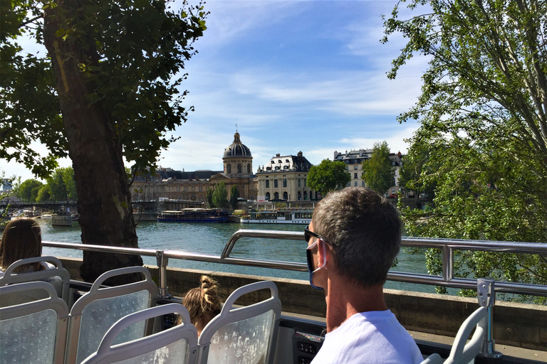 Paris: Hop-on Hop-off Bus Tour &amp; Seine Cruise Bundle Tour1-Day Bus Pass and 1-Hour Seine River Cruise