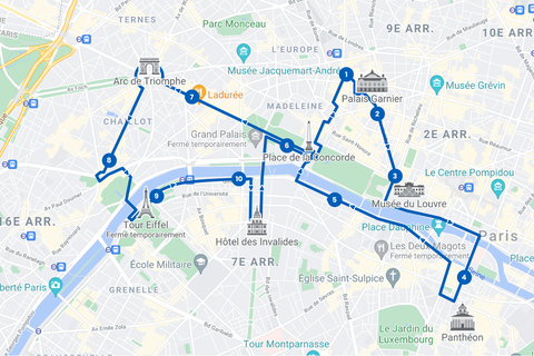 Paris: Hop-on Hop-off busstur &amp; Seine-kryssning Paketresa