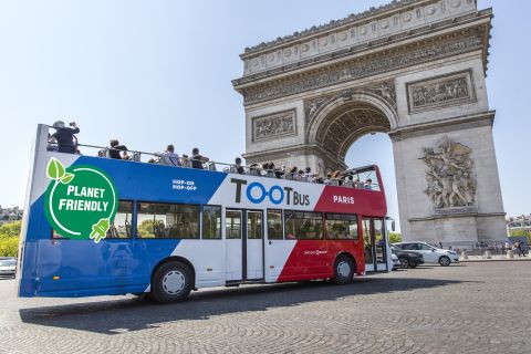 Paris: Tootbus hop-on-hop-off Discovery-bustur