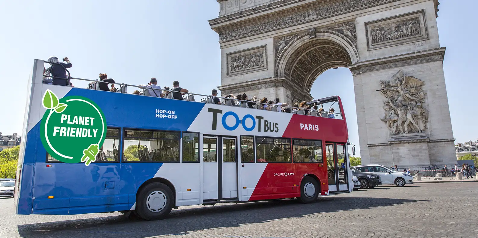 Paris : visite en Tootbus à arrêts multiples