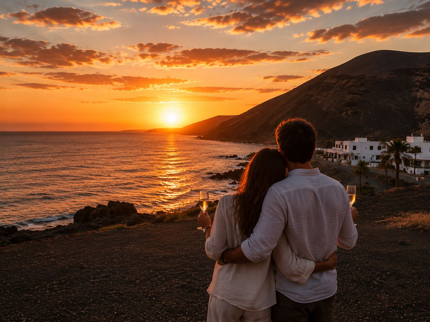 Lanzarote: Tour bei Sonnenuntergang mit Cava & Guide