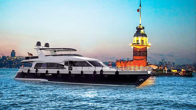 Bosphorus Sunset Cruise on a Luxurious Yacht
