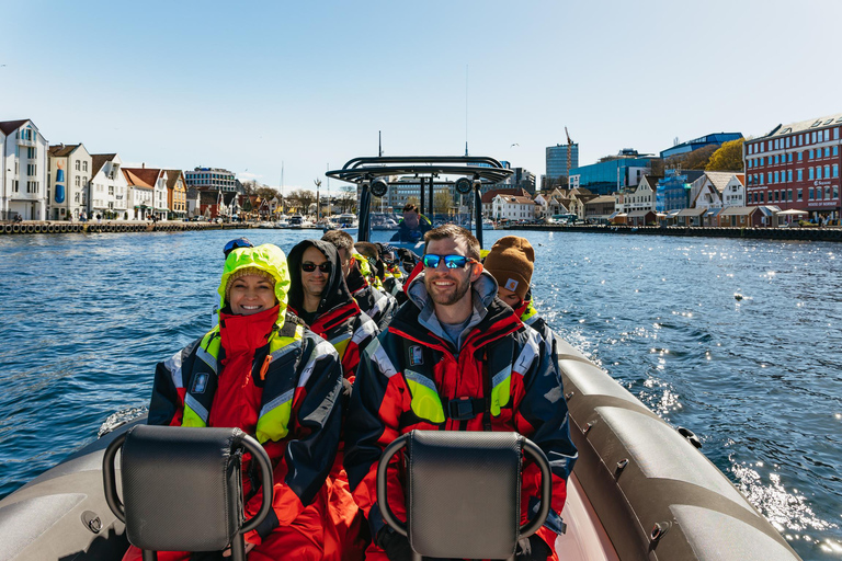 Au départ de Stavanger : Tour touristique en bateau pneumatique dans le Lysefjord