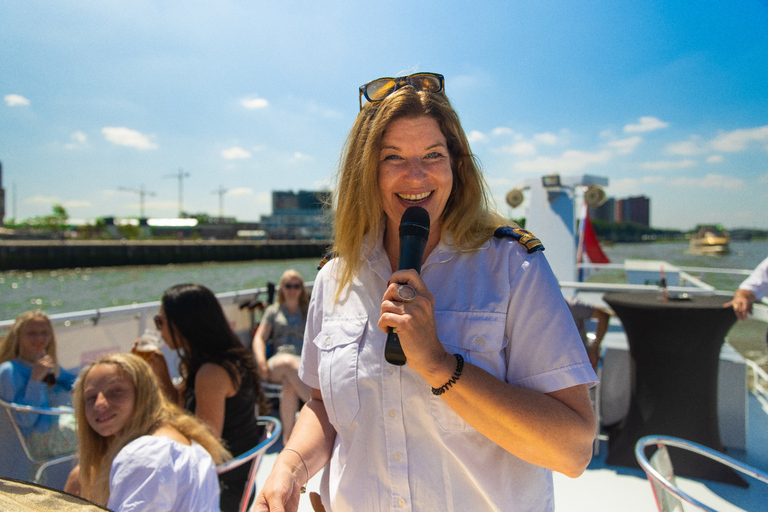 Rotterdam: Havenrondvaart met Live GidsCruise met koffie en taart