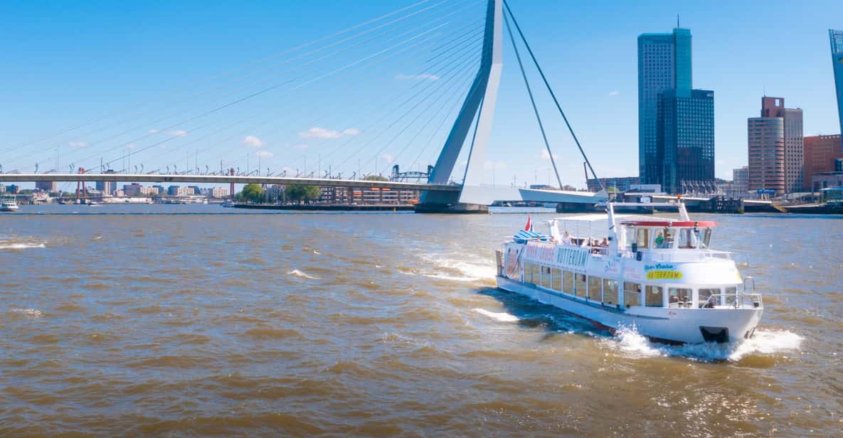 Passeio de Barco de 90 Minutos pelo Porto de Roterdã