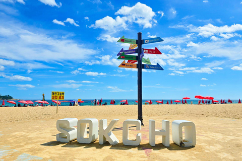 Sokcho Beach, Market and Seorak Cable Car tour from Seoul 7:15 KFC, Hongik University Station, Exit 9