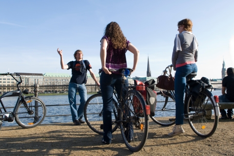 3,5-godzinna wycieczka rowerowa po HamburguWycieczka ogólnodostępna w języku angielskim