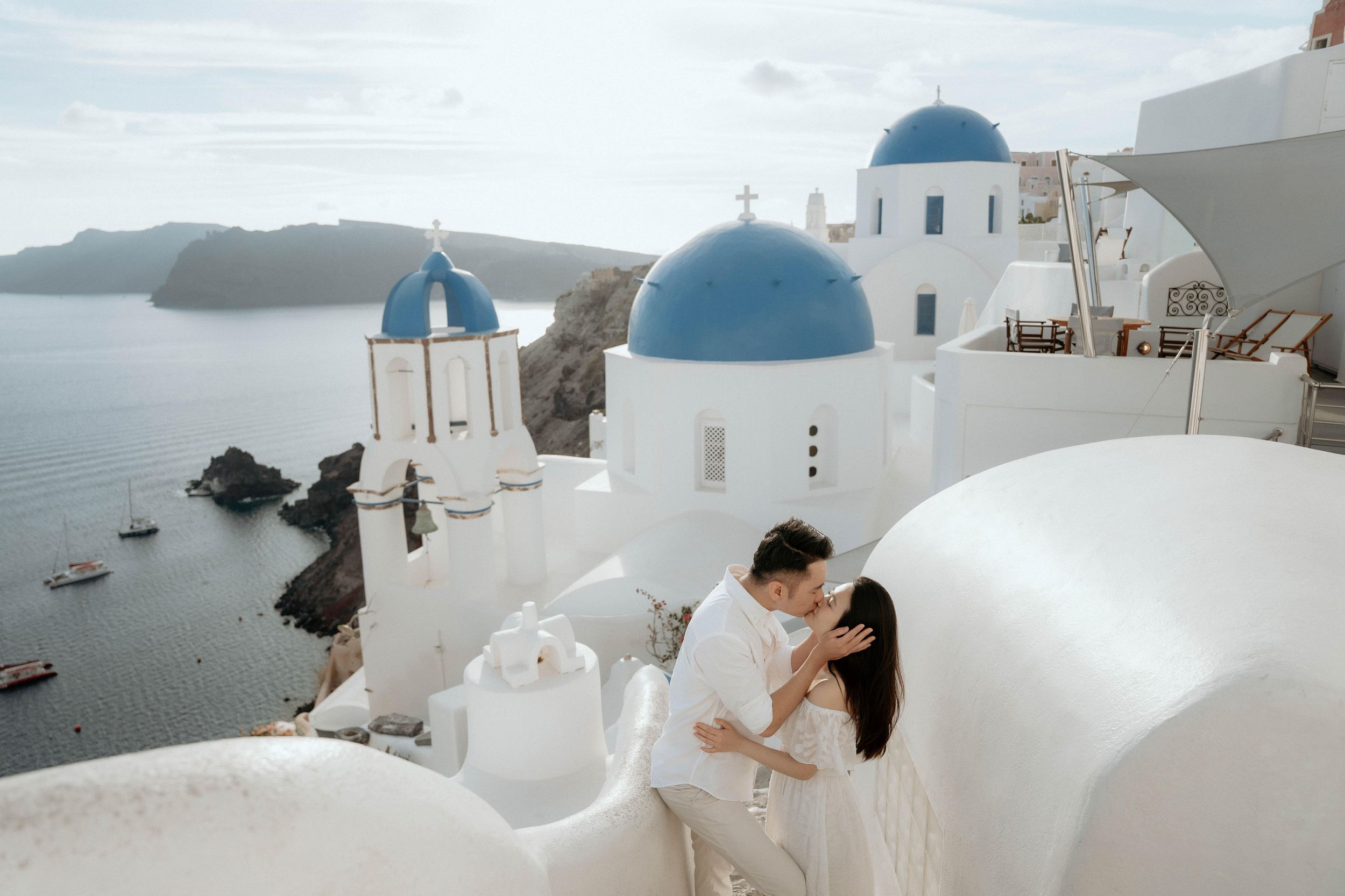 Santorin: Romantisches Video-Reel & Fotoshooting