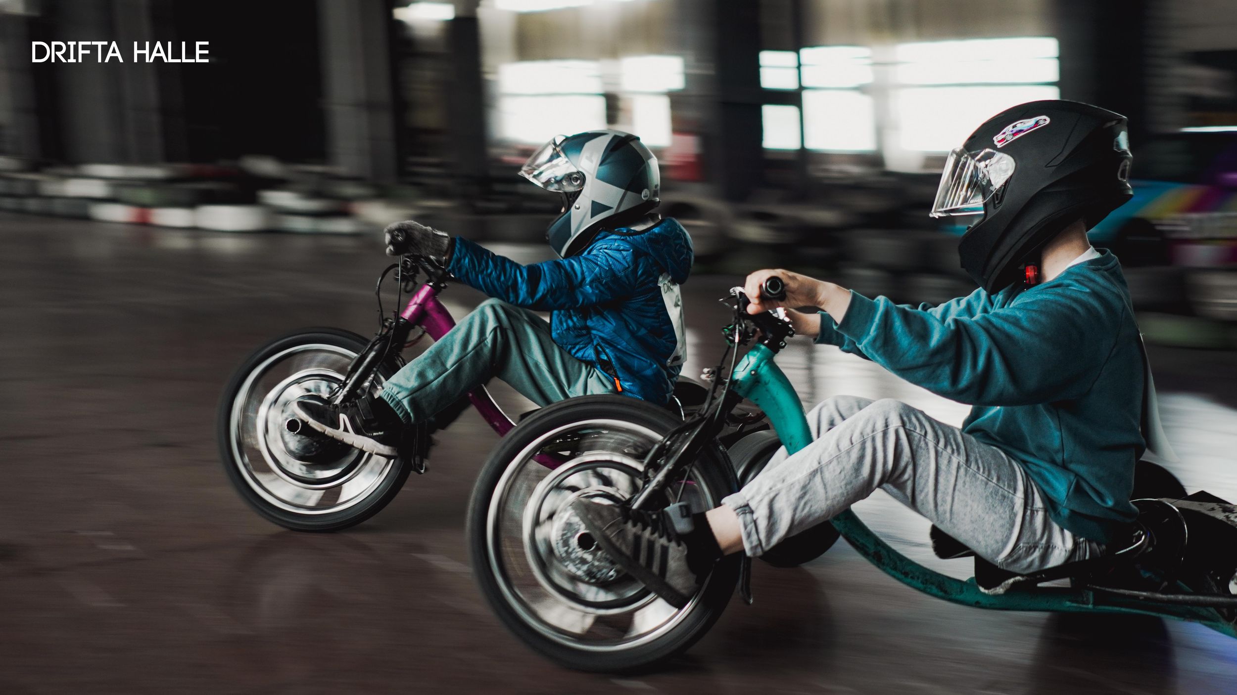 Drifta Halle Riga | 20-minütige Indoor-Drift-Trike-Fahrt