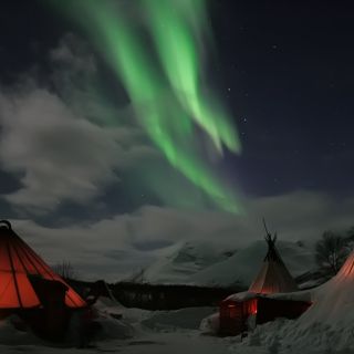 Da Tromsø: visita dell'aurora boreale a Camp Tamok