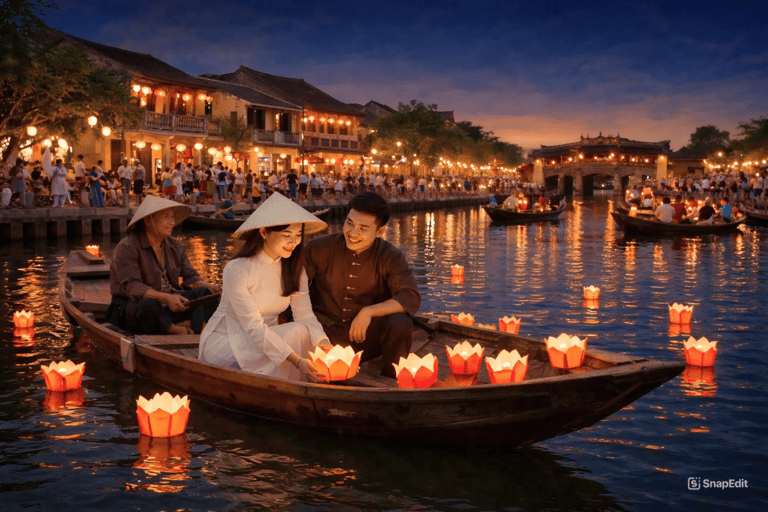 Hoi An Ancient Town & Release Lanterns & Hoi An Memory Show Only Ticket To See Hoi An Memory Show