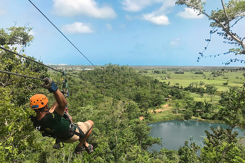 San Juan : Ecoadventure Ziplining près de la villeAventure au coucher du soleil