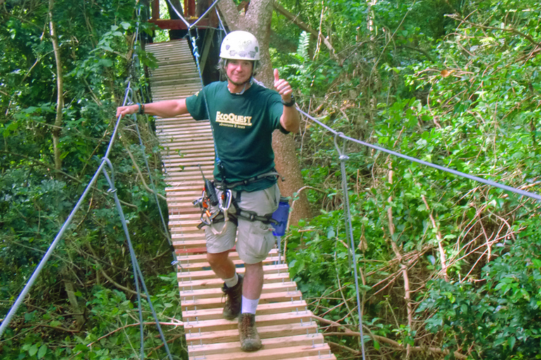 San Juan: Ecoadventure Ziplining Close to the City Sunset Adventure