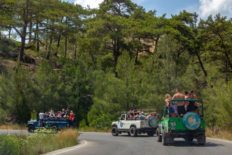 Rafting & Jeep Safari Aventure dans le Canyon de KopruluTransfert depuis les hôtels de Side et Manavgat