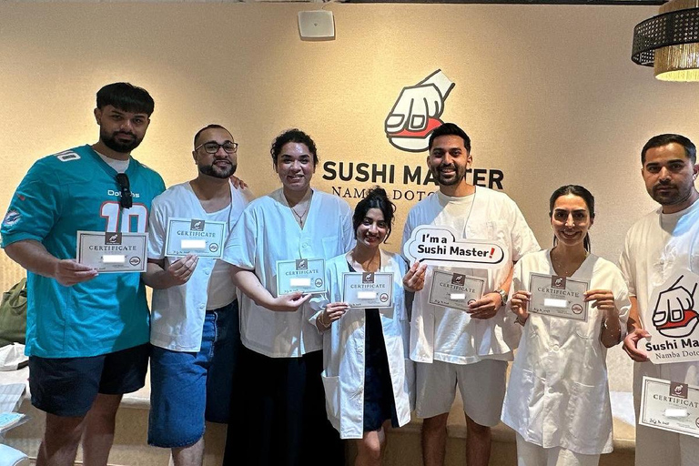 Osaka: Sushi Making in Spacious Studio with Certificate 10/1～Sushi Roll Making Experience