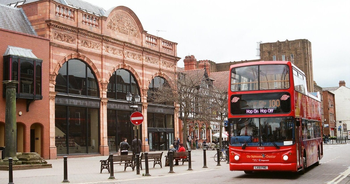 Chester Bus en arrêts à arrêts multiples à Chester visite