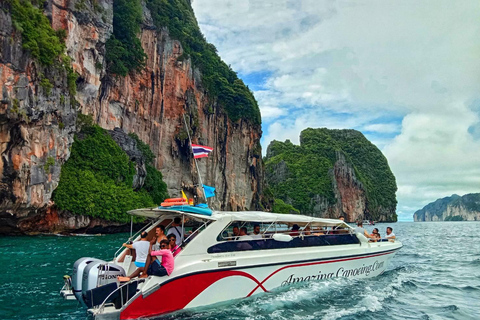 Phuket: Phi Phi & Bamboe-eilanden snorkelen per speedboot