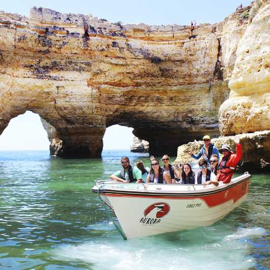 Armação de Pêra: tour guidato in barca delle 15 migliori grotte di Benagil