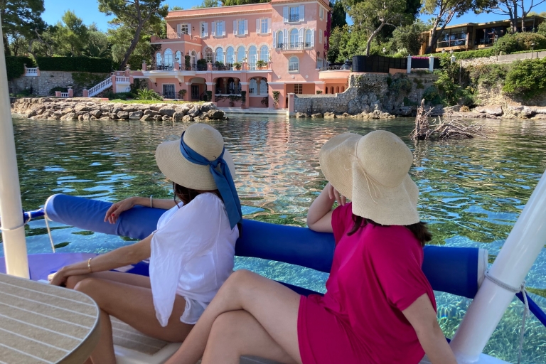 Nice: Private French Riviera Solar Boat Cruise Private Romantic 1-Hour Tour