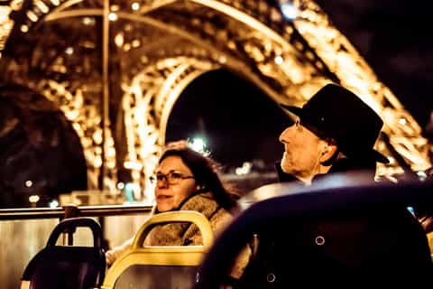 Paris: Tootbus Night Bus Tour
