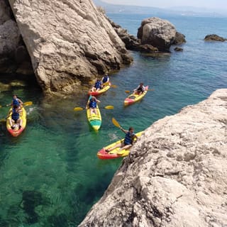 Marseille: Côte Bleue Calanques Half-Day Kayak Tour