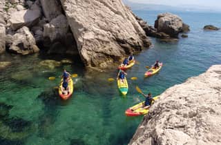 Marseille: Côte Bleue Calanques Halbtagestour mit dem Kajak
