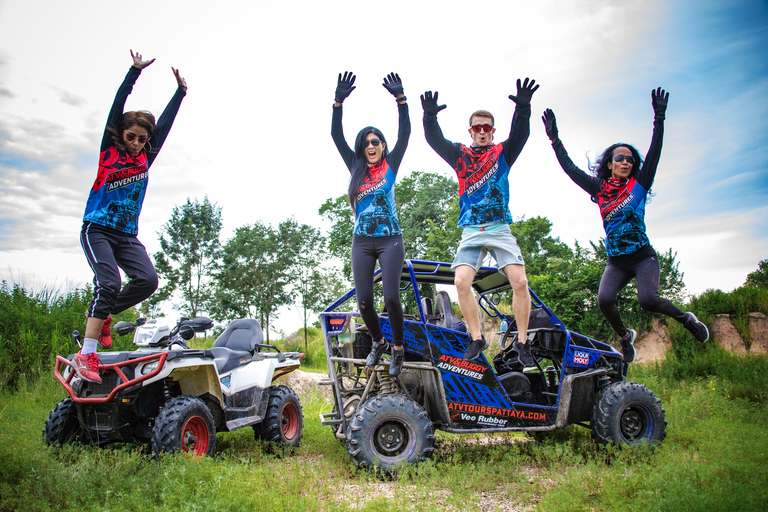 Pattaya: 2 uur durende off-road ATV-tour voor beginners met maaltijdATV-stuurprogramma met optionele passagier