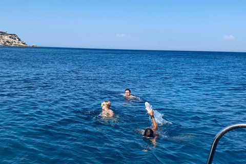 Rhodes: RIB Cruise with Drinks and 4 Swim Stops Cruise with Transfers from Kremasti, Ixia, Rhodes Town