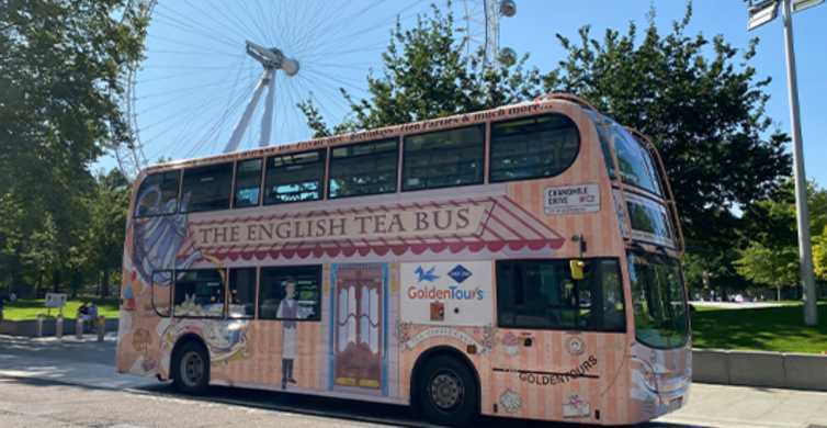 afternoon tea bus with panoramic tour of london