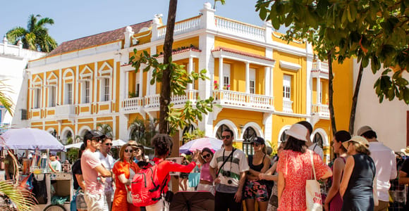 Tour della città vecchia di Cartagena con audio sistema wireless