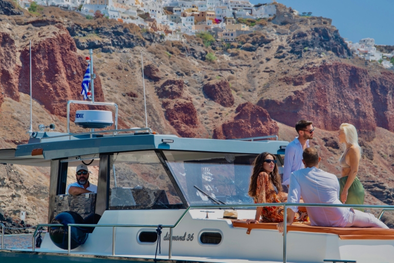 Santorini: Indywidualny prywatny rejs ze skipperemIndywidualny rejs prywatny, 3 godziny