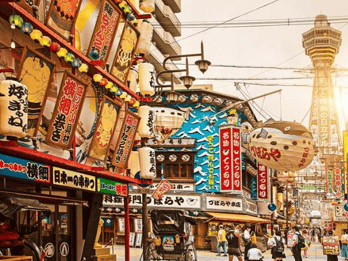 Shinsekai food tour with 15 dishes and 3 drinks