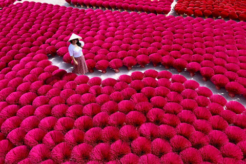 Hanoi: Incense Village, Conical Hat, Lacquer Art-SMALL GROUP PRIVATE Half Day- Incense Village- Hat Village- Train Street