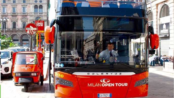 Milán: tour de 1 día en autobús con techo descubierto