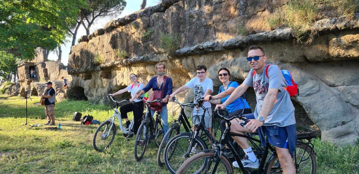 Rom: Appian Way e-Bike Tour und die Katakomben des Heiligen Callixtus
