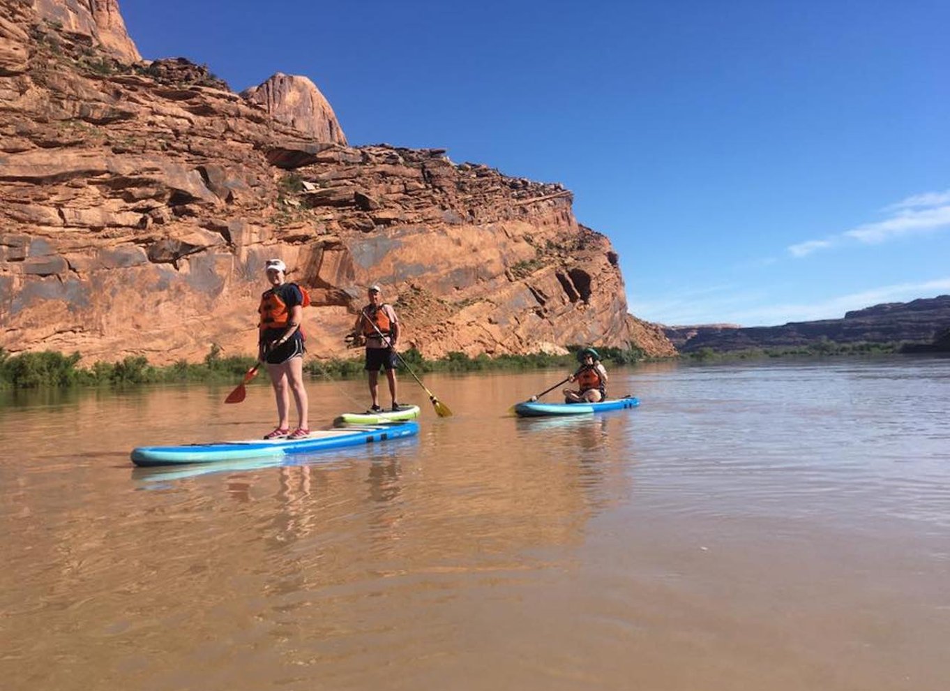 Moab: Stand-up paddleboard-tur i fladt vand på Colorado River