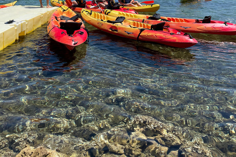 Menorca: kajak- en zeereservaat-snorkelavontuur