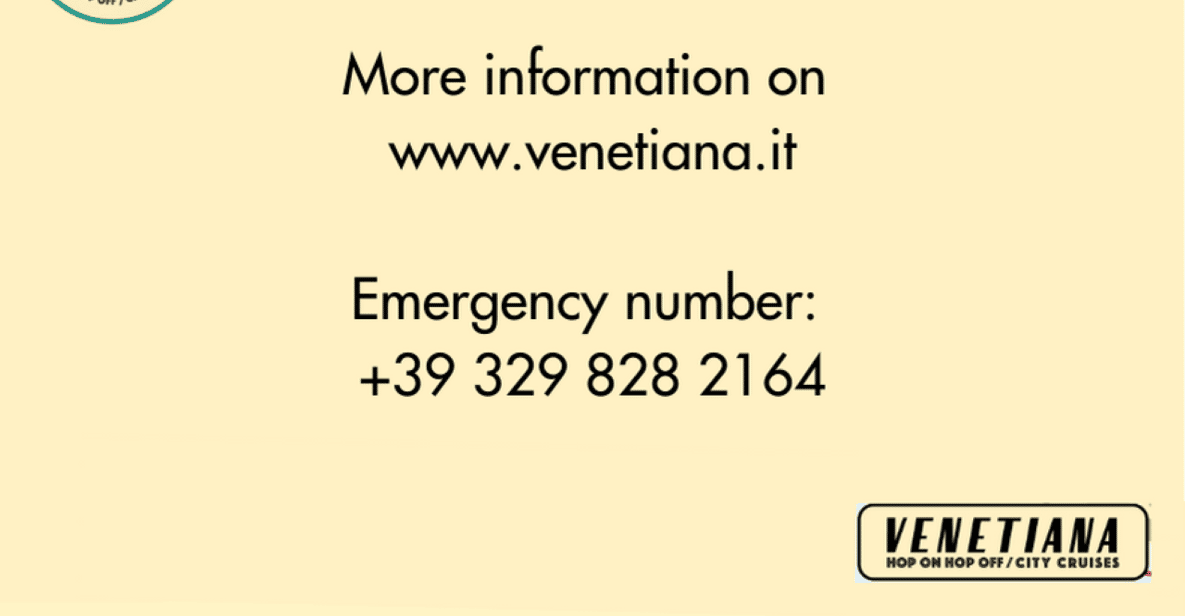 Hop-on Hop-off Tour of Venice with 5 Audio Guides Included