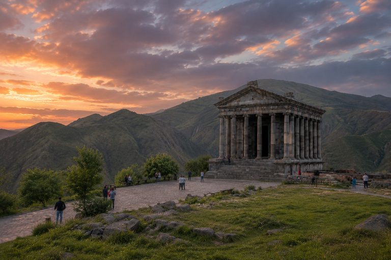 Garni Geghard, Symphony, Charents Arch & Lavash Baking Private Minivan Without Guide (5 Passangers)