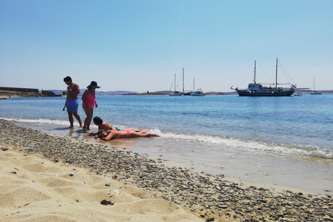 De Mykonos: Cruzeiro para Delos e Rhenia com almoçoDe Mykonos: Cruzeiro para Delos e Rhenia com almoço com churrasco