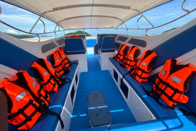 Van Krabi: Phi Phi Island Full-Day Private Speed Boat TourPhi Phi Island privé speedboottocht