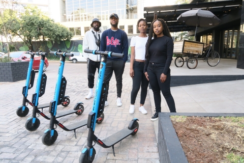 Cape Town: Expérience historique des scooters électriques avec café