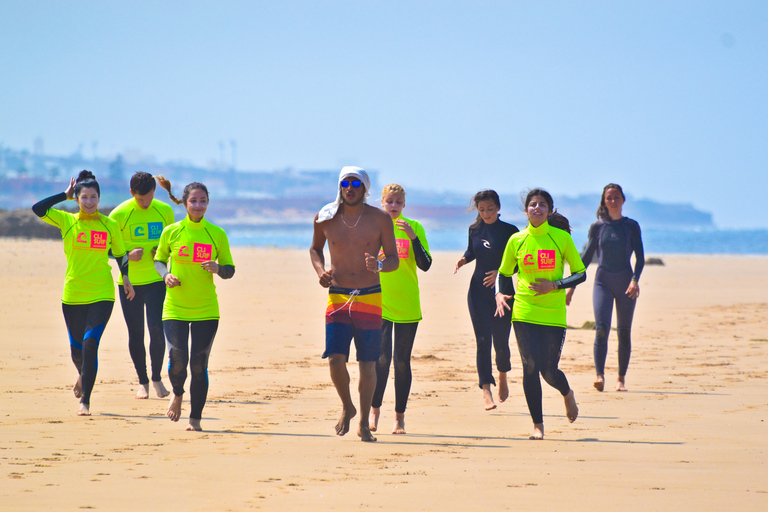 Taghazout: Surfkurs für Anfänger mit kostenloser Sitzung und Mittagessen