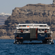 Santorini a Mykonos: billete de ferry y traslado al hotel