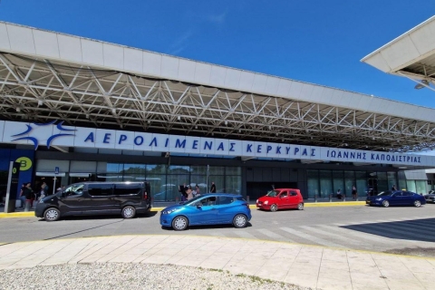 Corfu privétransfers van / naar luchthaven met minivanZone 2: aankomst- of vertrektransfer
